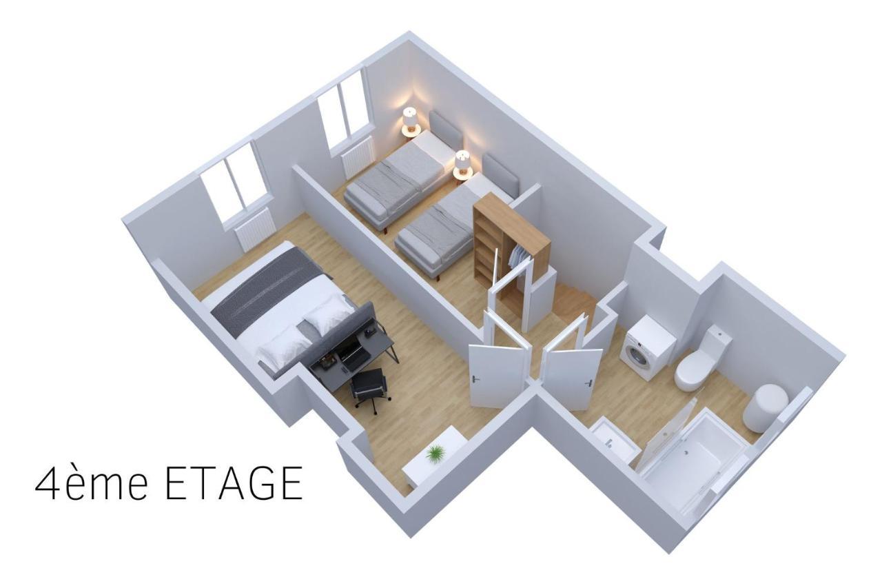 Le Double Pirou # 2 Appartements # Halte Auvergne Тьєр Екстер'єр фото