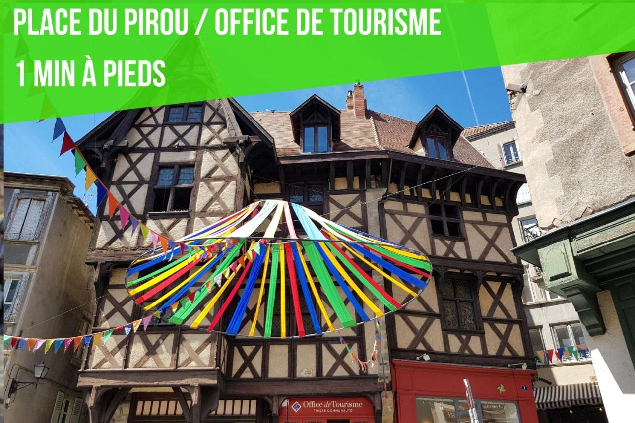 Le Double Pirou # 2 Appartements # Halte Auvergne Тьєр Екстер'єр фото